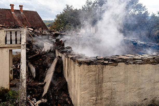 Professional Fire Damage Removal technician working in Malvern, OH